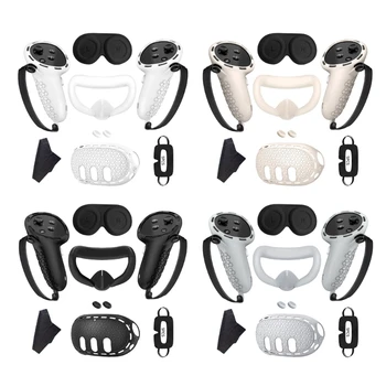 Полный комплект аксессуаров для виртуальной гарнитуры и ручек Крышка объектива Силиконовая маска для лица Комплексная защита