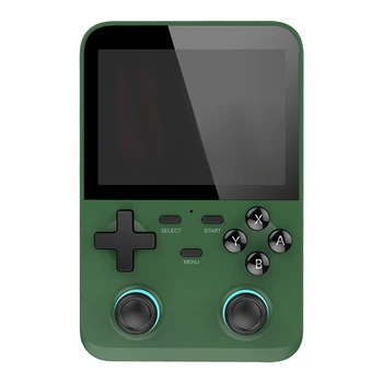 Портативная игровая консоль D007PLUS Retro PSP Arcade 10000+ Игр с 3,5-дюймовым IPS-экраном Linux System Retro Game Players (Зеленый)