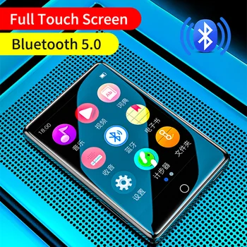 Портативный MP3-плеер RUIZU M7 Walkman с сенсорным экраном Bluetooth 5.0 Музыкальный плеер с FM-будильником, Шагомер, динамик для электронной книги