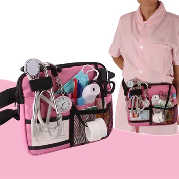 Поясная сумка медсестры, пояс-органайзер с несколькими карманами, регулируемый поясной ремень, Поясная сумка для инструментов медсестры, сумка-органайзер, Переносная сумка-органайзер