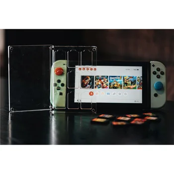 Прозрачная Акриловая коробка для хранения магнитных игровых карточек Nintendo Switch NS