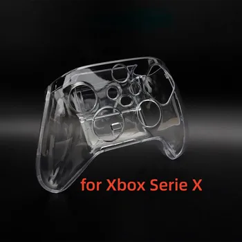 Прозрачный Прозрачный Хрустальный Защитный Чехол Shell для Игровой Консоли Xbox Series X XSX Замена Защитного Кожного Чехла Контроллера Xbox Series XSX