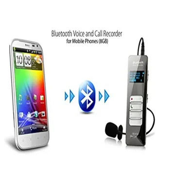 Профессиональный диктофон с беспроводной связью Bluetooth, Устройство для записи звука с цифровой активацией, Диктофон с микрофоном в подарок