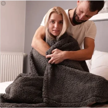 Романтическое одеяло для пары, зимнее одеяло для кемпинга на открытом воздухе, теплое уютное длинное одеяло, утолщенное одеяло Королевского размера, 100% Супер мягкое одеяло