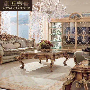 Роскошная мебель для гостиной в европейском стиле, журнальный столик для большой семьи, чайный столик, журнальный столик из европейского массива дерева