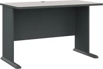 Серия Business Furniture Компьютерный стол мощностью 48 Вт в белом цвете Spectrum и Slate, небольшой офисный столик для домашней или профессиональной работы