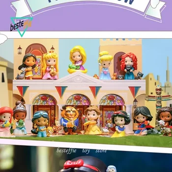 Серия Disney Princess And Her Friends Blind Box Popmart Mystery Box Lucky Box Аниме-фигурки Kawaii Princess Подарки для девочек на День рождения