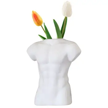 Современная ваза для цветов Современный мужской дизайн боди-арта Ваза для растений Минималистичная Цветочная Композиция Украшение стола для дома и