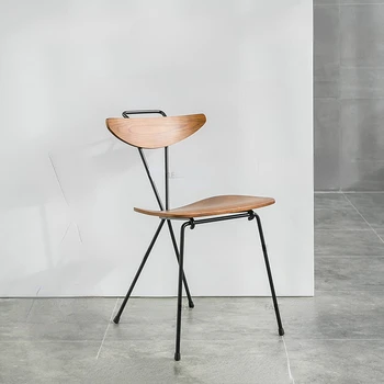 Современный простой промышленный Ветряной стул Дизайнерский Железный обеденный стул Модные Бытовые стулья со спинкой, стулья для столовой, гостиничные стулья
