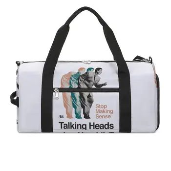 Спортивная сумка Talking Heads Перестает иметь смысл, Уличные спортивные сумки с обувью, дорожная сумка на заказ, Новинка, сумка для фитнеса для пары