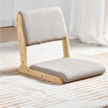 Стул-татами, Акцентная мебель, Складной стул для медитации на полу, Стул для гостиной на полу, Портативный японский стул без ножек