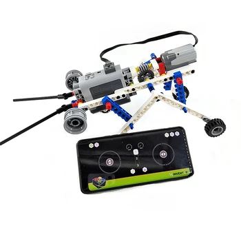 Техническое Радиоуправляемое ПРИЛОЖЕНИЕ, программируемый строительный блок робота-жука, совместимый с lego 9686 Wedo Education Kids Moc Brick Toys