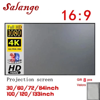 Ткань для Проекционного Экрана Salange 100-120 дюймовый Проекционный Экран Портативная Светоотражающая Ткань Для XGIMI H3 H2 YG400 для Xiaomi Beamer