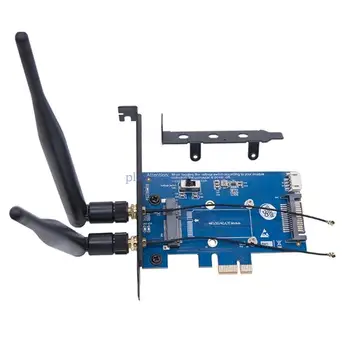 Удобная плата преобразования Mini PCI E в настольный ПК с антенной Раскройте потенциал вашего ПК E8BA