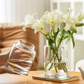 Украшение вазы Для гостиной Цветочная композиция Стекло Высокого класса Sense Прозрачная Очистка воды