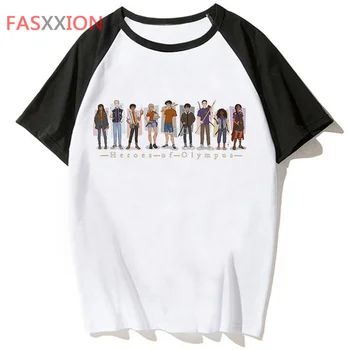Футболка Percy Jackson мужская harajuku kawaii, повседневные футболки с рисунком, футболка с принтом harajuku, футболки с рисунком для женщин