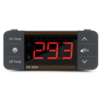 Цифровой регулятор температуры 220 В, выключатель холодного нагрева, датчик термостата размораживания холодильника