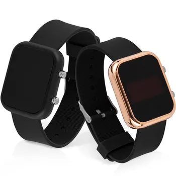 Цифровые наручные часы Модные повседневные спортивные мужские часы со светодиодной электроникой Наручные часы для мужчин Женские квадратные часы Feminino Relogio
