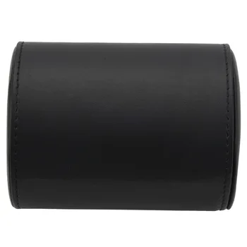 Черный галстук футляр для хранения галстука Дорожная подарочная коробка цилиндрической формы