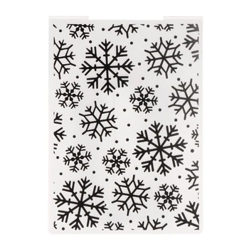 Шаблон папки с рождественским тиснением в виде снежинки для подарочного фотоальбома в стиле скрапбукинг