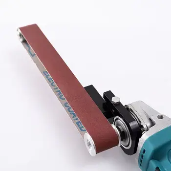 Шлифовальный станок с адаптерной головкой для шлифовальной ленты Преобразуется в шлифовальные ленты для электрической угловой шлифовальной машины модели 100 по деревообработке