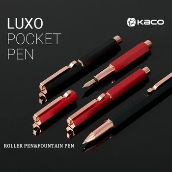 Элегантная перламутровая ручка Kaco 0,5 мм, роскошная металлическая авторучка из алюминиевого сплава, фирменный наконечник canetas EF с чернилами, подарочная коробка